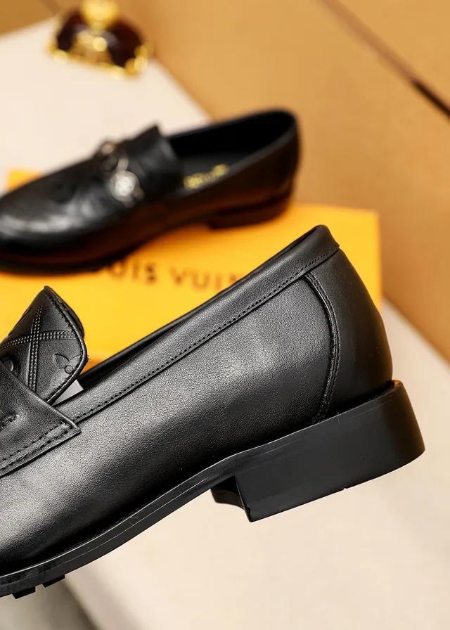 Louis Vuitton Monogram Quilted Loafer Black Leather Loafers 5