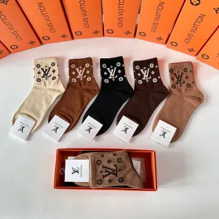 Louis Vuitton Monogrammed Cuff Ankle Socks
