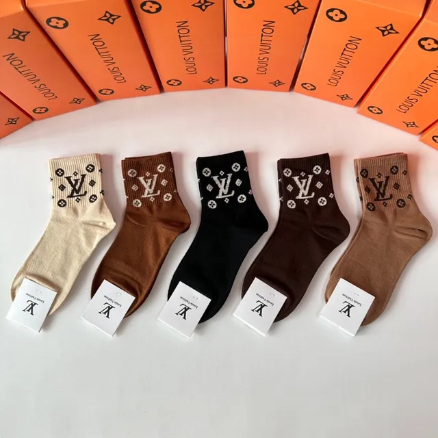 Louis Vuitton Chaussettes de cheville monogrammées 2