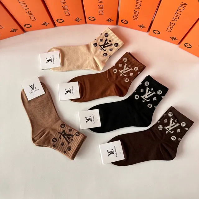Louis Vuitton Chaussettes de cheville monogrammées 4