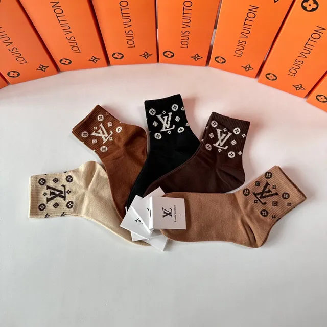 Louis Vuitton Chaussettes de cheville monogrammées 6