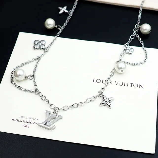 Louis Vuitton Multi-Charms Gold-Tone Pearl Necklace 2
