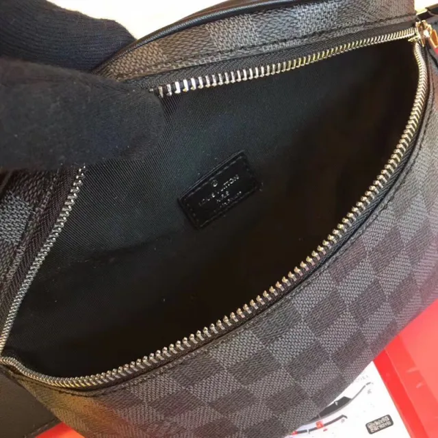 Louis Vuitton Multi Pochette Accessoires Belt Bag Black Monogram-Coated Canvas Dual-Zippered Fashion Belt Bag 2