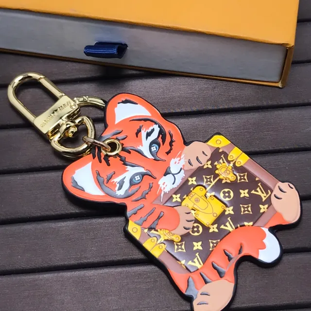 Louis Vuitton Orange Brown Tiger-Shaped Monogram-Printed Phone Case 3