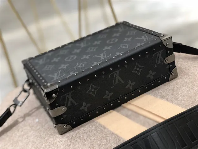 Louis Vuitton Petite Malle Sac Tote Noir Monogramme Style Malle 15