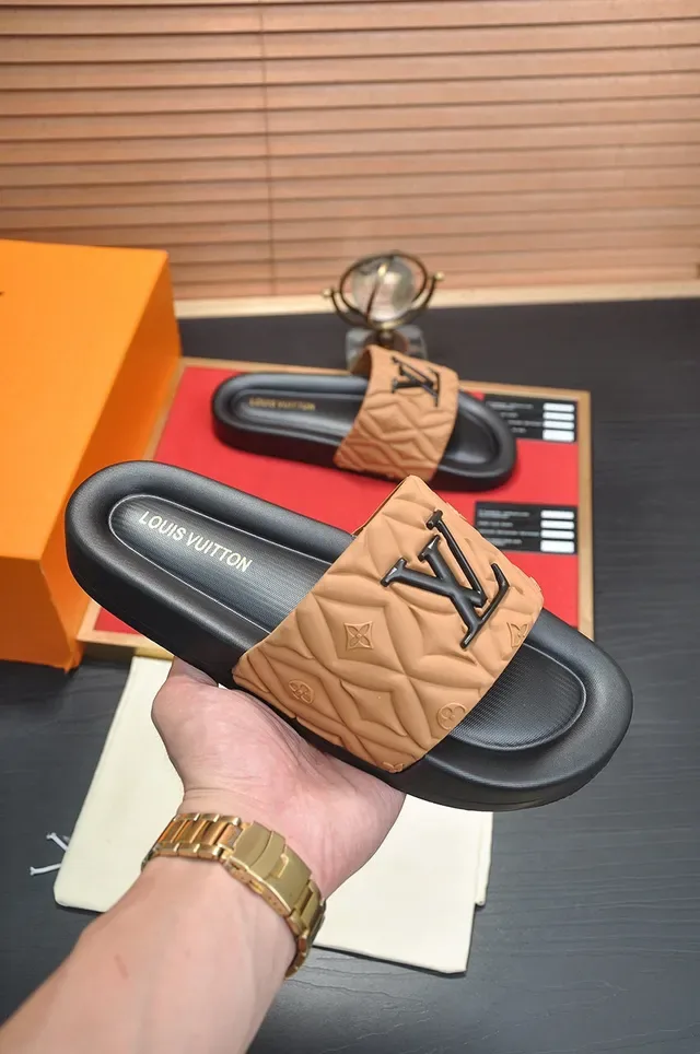 Louis Vuitton Quilted Strap Slide Slipper 5