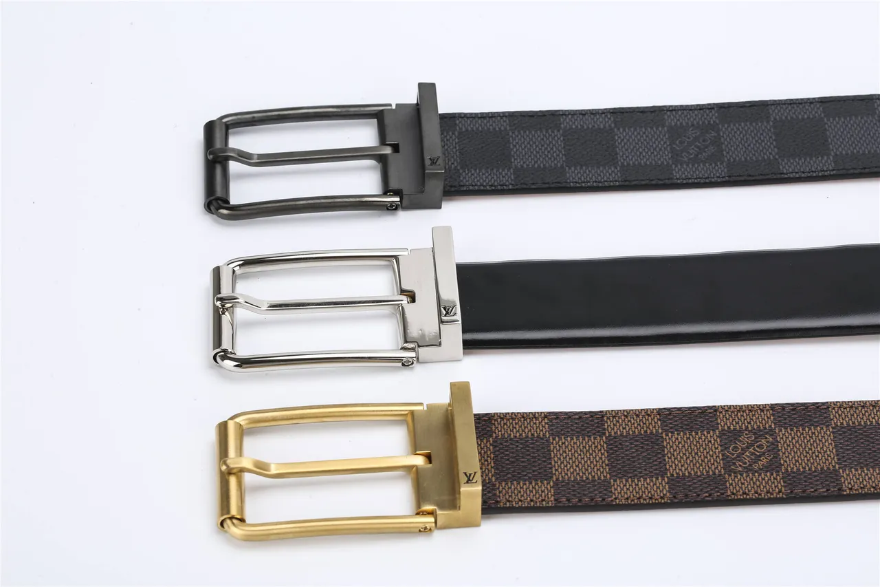 Louis Vuitton Reversible Buckle Black Leather Belt 2