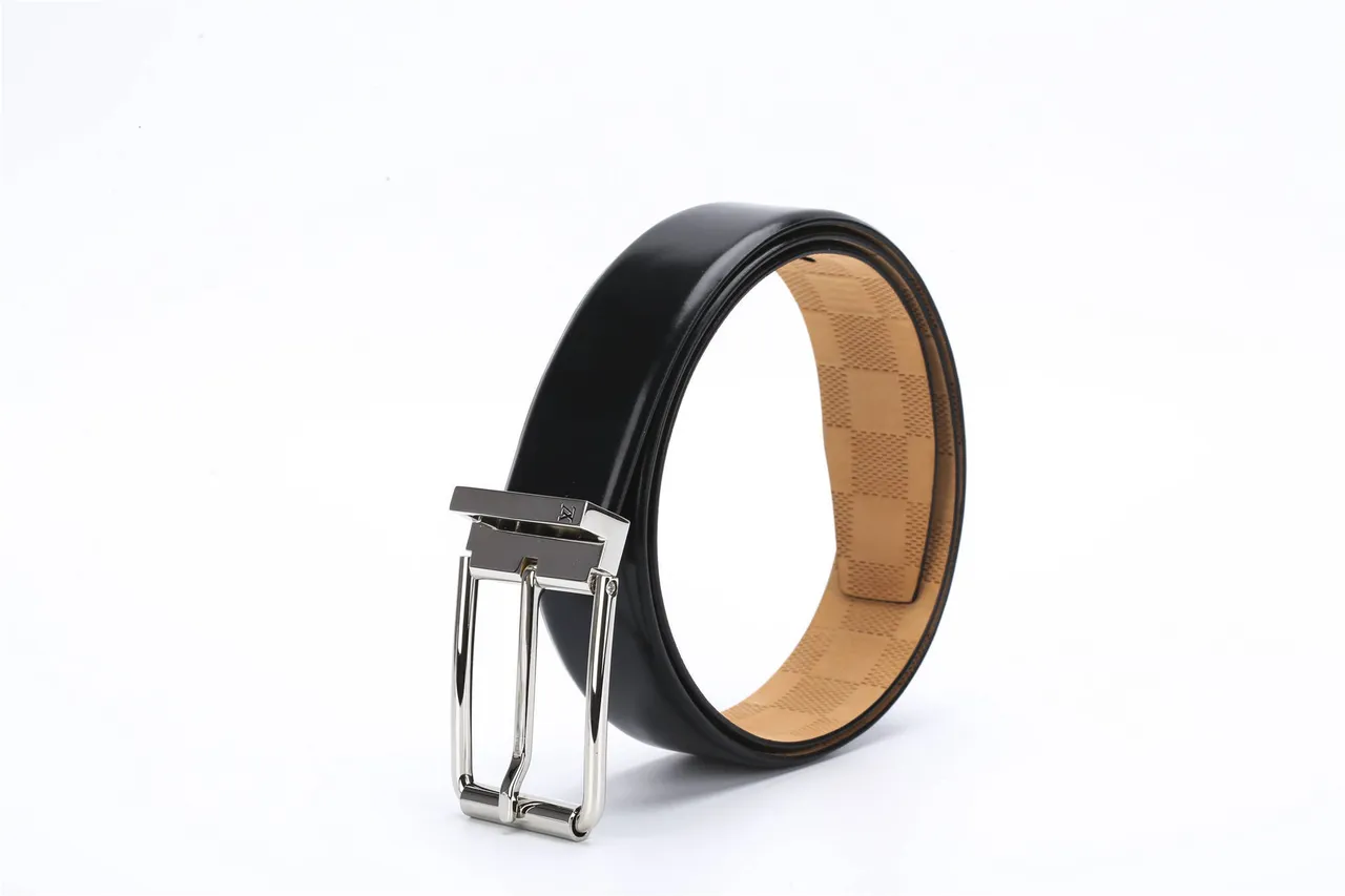 Louis Vuitton Reversible Buckle Black Leather Belt 5