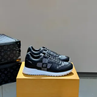 Louis Vuitton Run Away Black and Checkerboard Lifestyle Sneakers