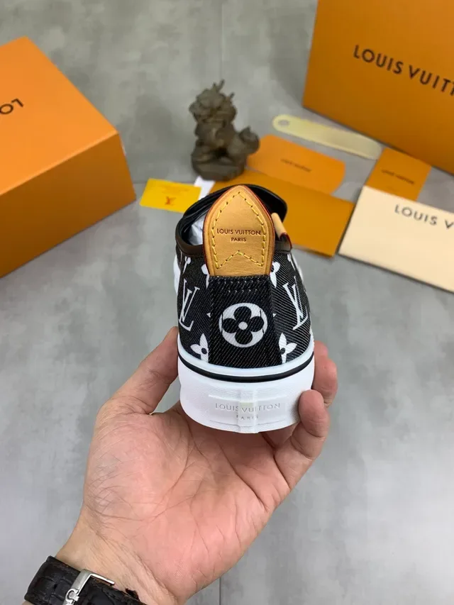 Louis Vuitton Run Away Monogram Canvas Slip-On Lifestyle Sneakers 3