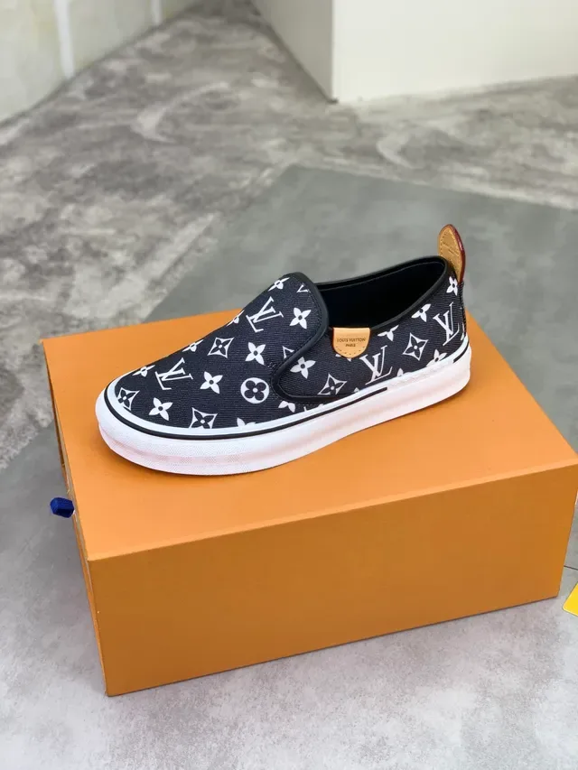 Louis Vuitton Run Away Monogram Canvas Slip-On Lifestyle Sneakers 4