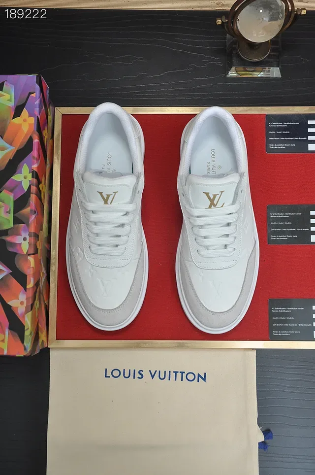Louis Vuitton Run Away White and Gray Lifestyle Sneakers 7