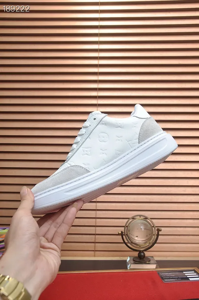 Louis Vuitton Run Away White and Gray Lifestyle Sneakers 8