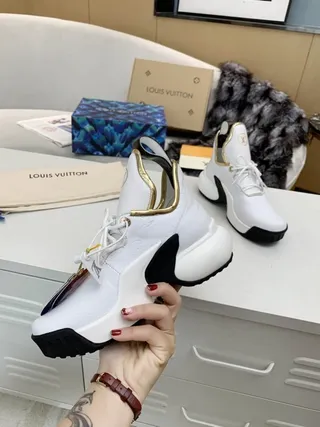 Louis Vuitton Run Away White Monogram Chunky Sneakers 5