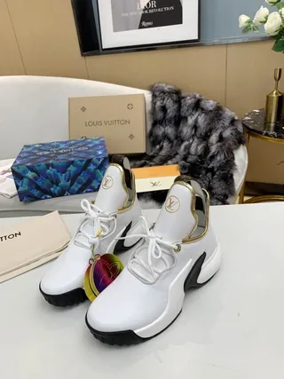 Louis Vuitton Run Away White Monogram Chunky Sneakers 7