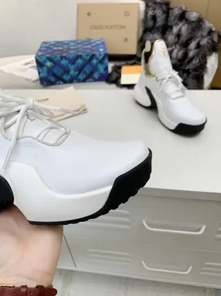 Louis Vuitton Run Away White Monogram Chunky Sneakers 9