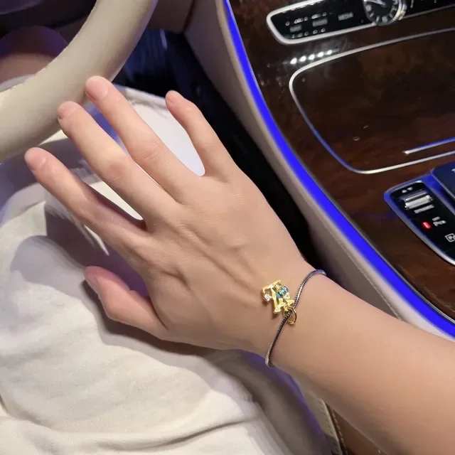 Louis Vuitton Silver Gold Snake-Chain Enamel-Accented Bracelet 8