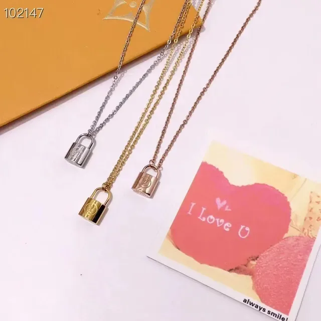 Louis Vuitton Silver Lockit Pendant Necklace 6