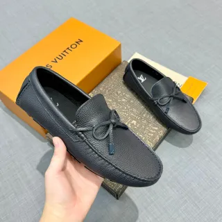 Louis Vuitton 流苏乐福鞋 黑色 压纹皮革 乐福鞋