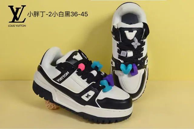 Louis Vuitton White Gold Platform Sole Layered Leather/synthetic Upper Chunky Sneakers 3