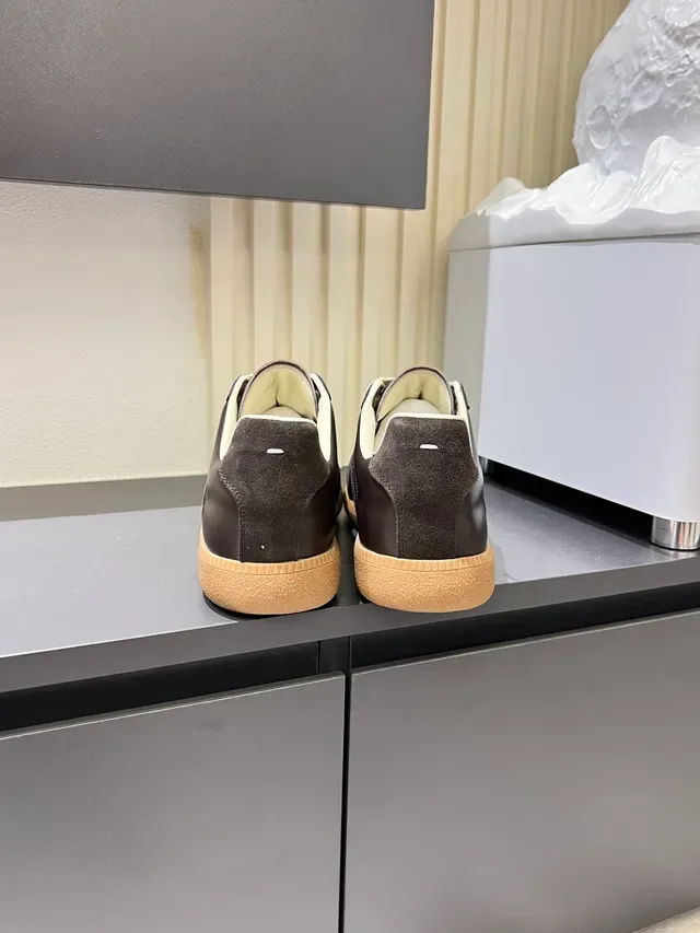 Maison Margiela Sneakers Lifestyle Basses Blances Multicolores en Cuir 5