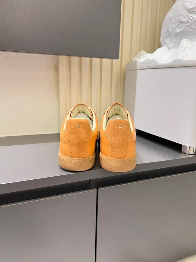 Maison Margiela Sneakers Lifestyle Basses Blances Multicolores en Cuir 12
