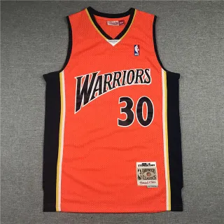 Mitchell & Ness Hardwood Classics Orange Warriors #30 Steph Curry Jersey