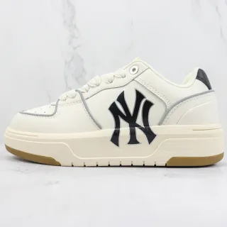 Mitchell & Ness Beige Black Platform Sole Leather Upper Lifestyle Sneakers