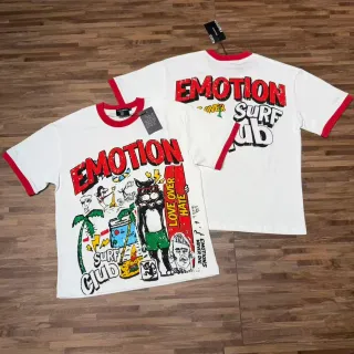 Camiseta ringer gráfica Mixed Emotion Emotion Surf Club