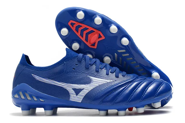 Mizuno Morelia Neo Wolf Graphic White Gold Firm-Ground Sapatos de futebol 5