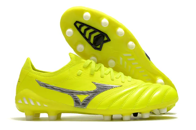 Mizuno Morelia Neo Wolf Graphic White Gold Firm-Ground Sapatos de futebol 6