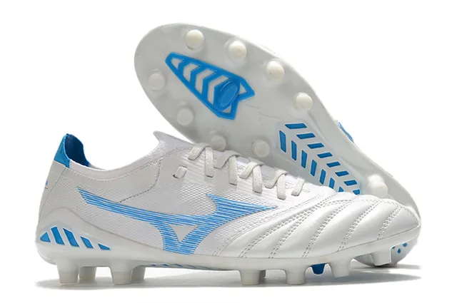 Mizuno Morelia Neo Wolf Graphic White Gold Firm-Ground Sapatos de futebol 13