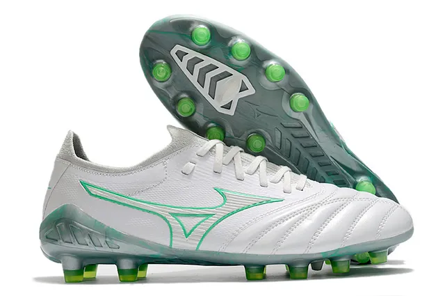 Mizuno Morelia Neo Wolf Graphic White Gold Firm-Ground Sapatos de futebol 16