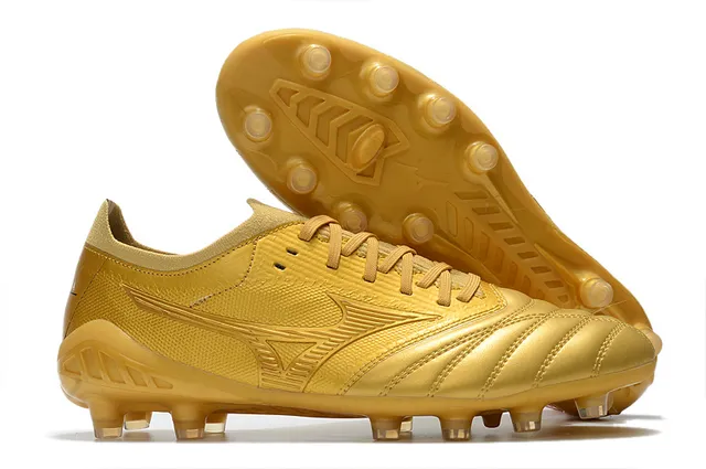 Mizuno Morelia Neo Wolf Graphic White Gold Firm-Ground Sapatos de futebol 18