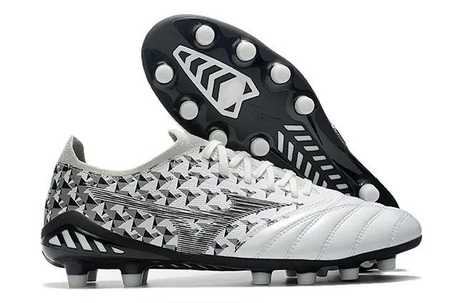 Mizuno Morelia Neo Wolf Graphic White Gold Firm-Ground Sapatos de futebol 19