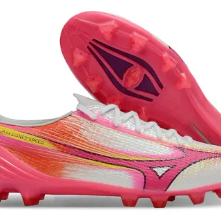 Mizuno Speed A-Designed Speed Pink White Yellow Firm-Ground Soccer Shoes