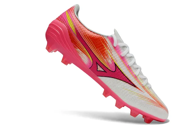 Mizuno Speed A-Designed Speed Pink White Yellow Firm-Ground sapatos de futebol 2