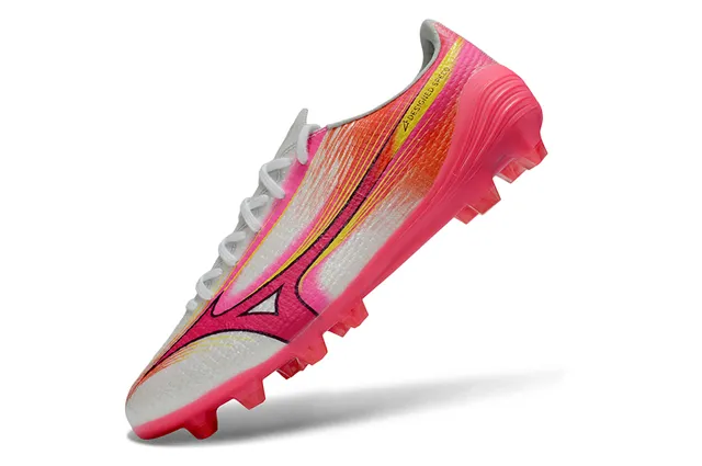 Mizuno Speed A-Designed Speed Pink White Yellow Firm-Ground sapatos de futebol 3