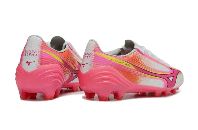 Mizuno Speed A-Designed Speed Pink White Yellow Firm-Ground sapatos de futebol 5