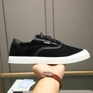 Moncler Black Suede White Sole Lifestyle Sneaker