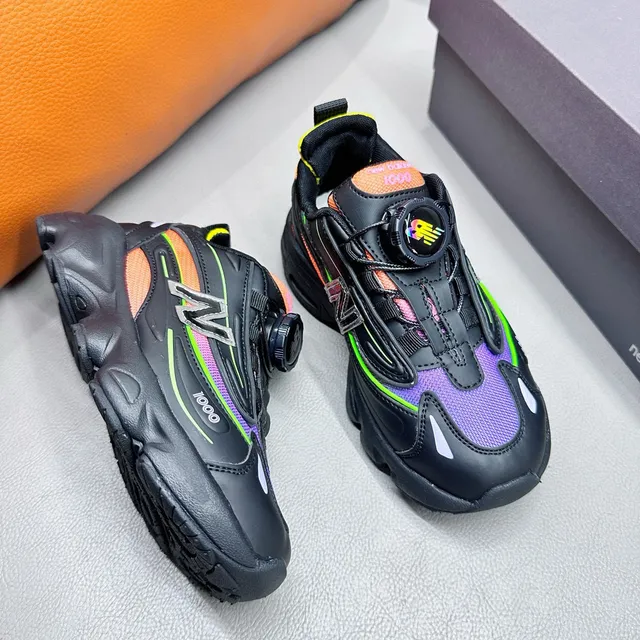 New Balance 1000 بيجي رمادي تركواز بنفسجي أحذية رياضية سميكة 9