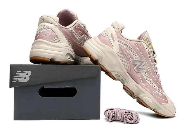 New Balance 1000 Chaussures Chunky Rose Poussiéreux et Crème 6