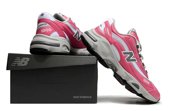 New Balance 1000 Tênis Chunky Rosa e Branco 6
