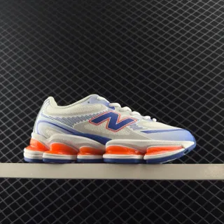 New Balance 2000 白色 蓝色 橙色 厚底运动鞋