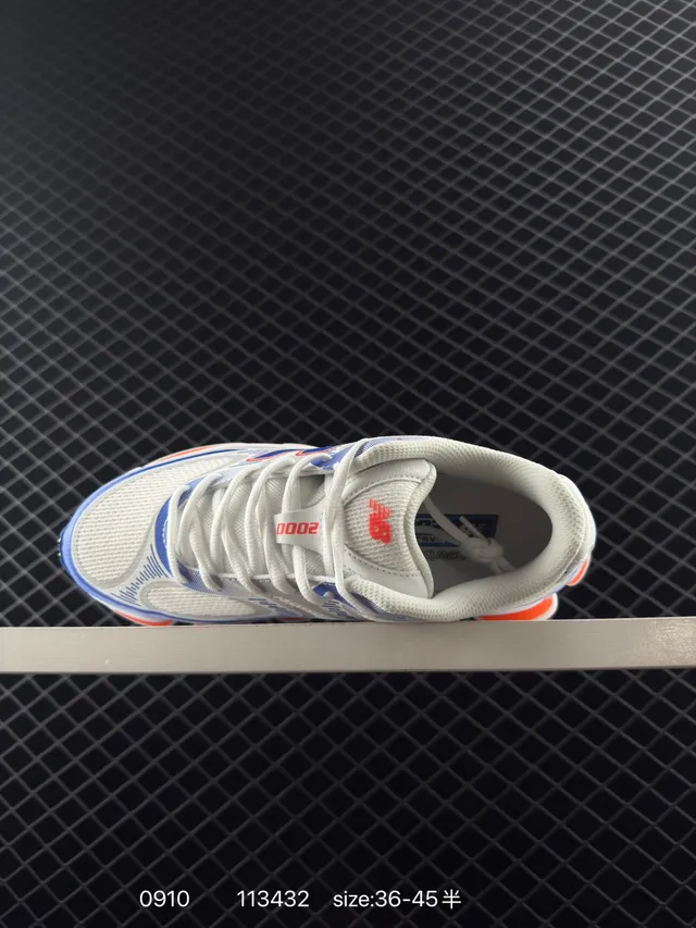 New Balance 2000 White Blue Orange Chunky Sneakers 5