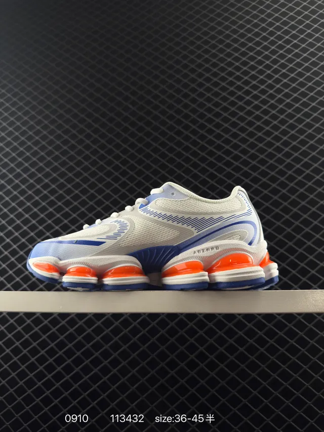 New Balance 2000 White Blue Orange Chunky Sneakers 6