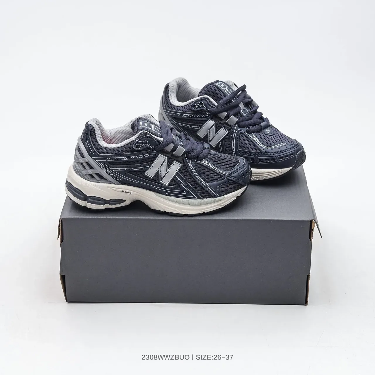 New Balance 2002R Navy Gray White sneakers lifestyle 12
