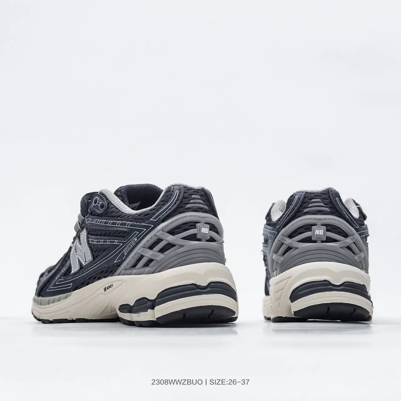 New Balance 2002R Navy Gray White sneakers lifestyle 23