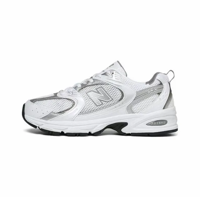 New Balance 530 Blanc Argent Sneakers Style de vie 6