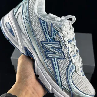 New Balance 860 أبيض أزرق شبكية علوية هيكلية TPU Cage أحذية جري